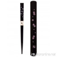 Happy Sales HSKS7/B Travel Chopstick with Case Black Pink Sakura Cherry Blossom - B002GULTDO